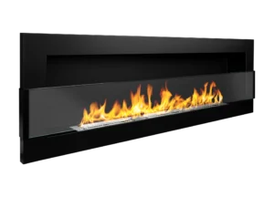 Biopejs 1200×400 sort strukturlak med glas - Billede 2