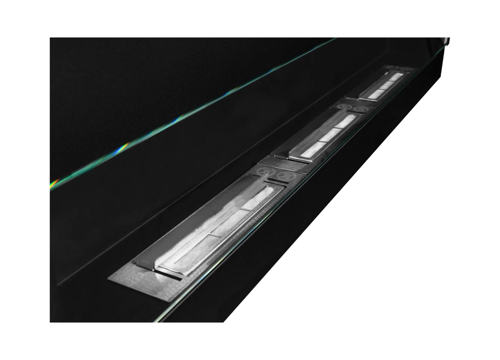 Biopejs 1200×400 sort strukturlak med glas - Billede 9