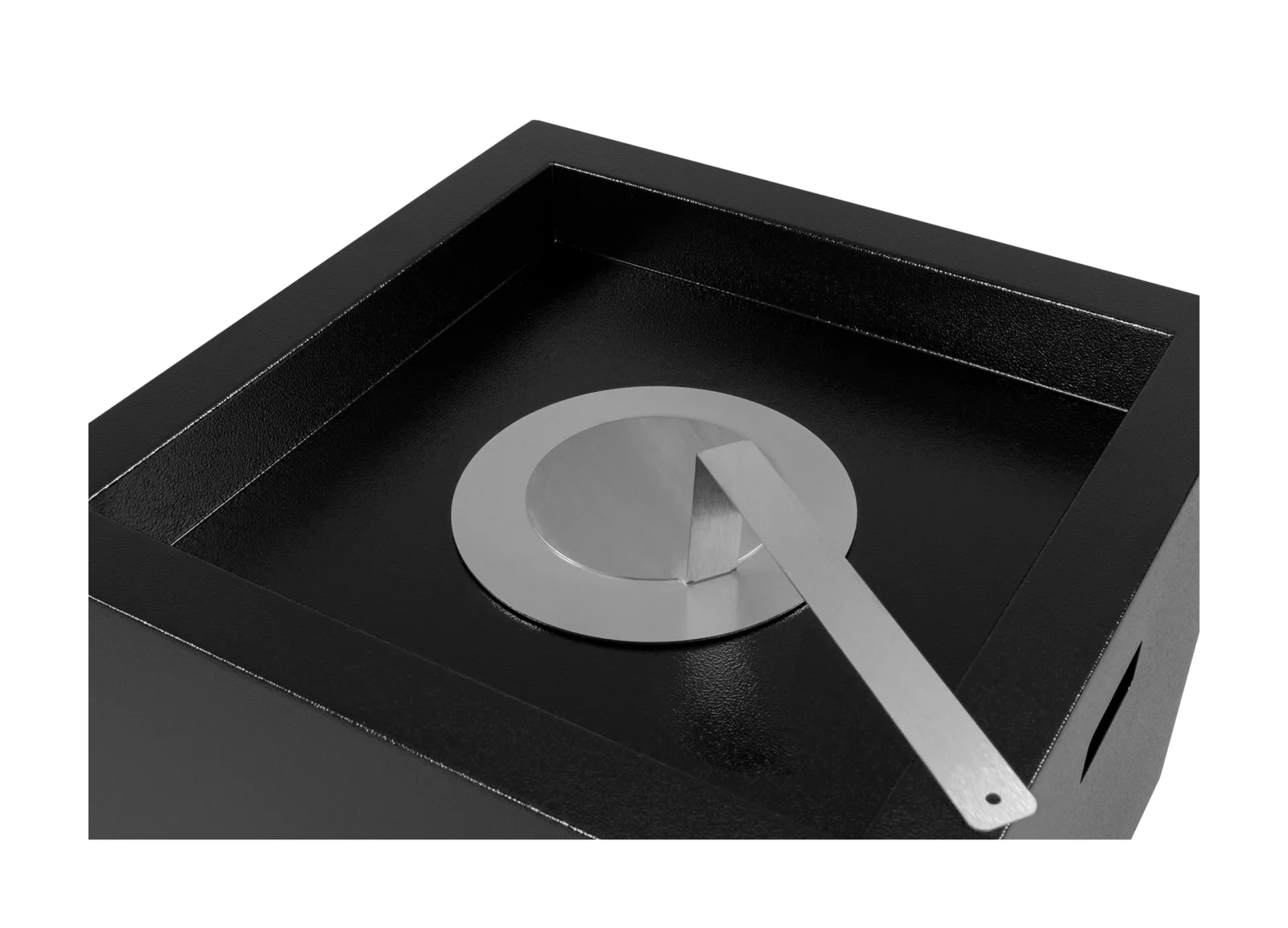 Gulvmodel – Fritstående biopejs 435 x 435 mm sort mat - Billede 8