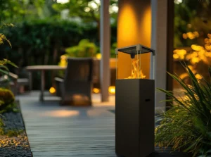 Fritstående biopejs PATIO sort mat - Billede 2