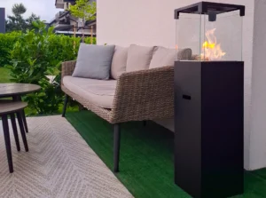 Fritstående biopejs PATIO sort mat - Billede 4