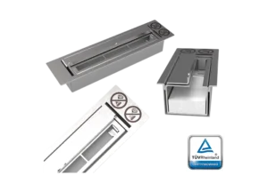Biopejs 1200×400 sort strukturlak med glas - Billede 7