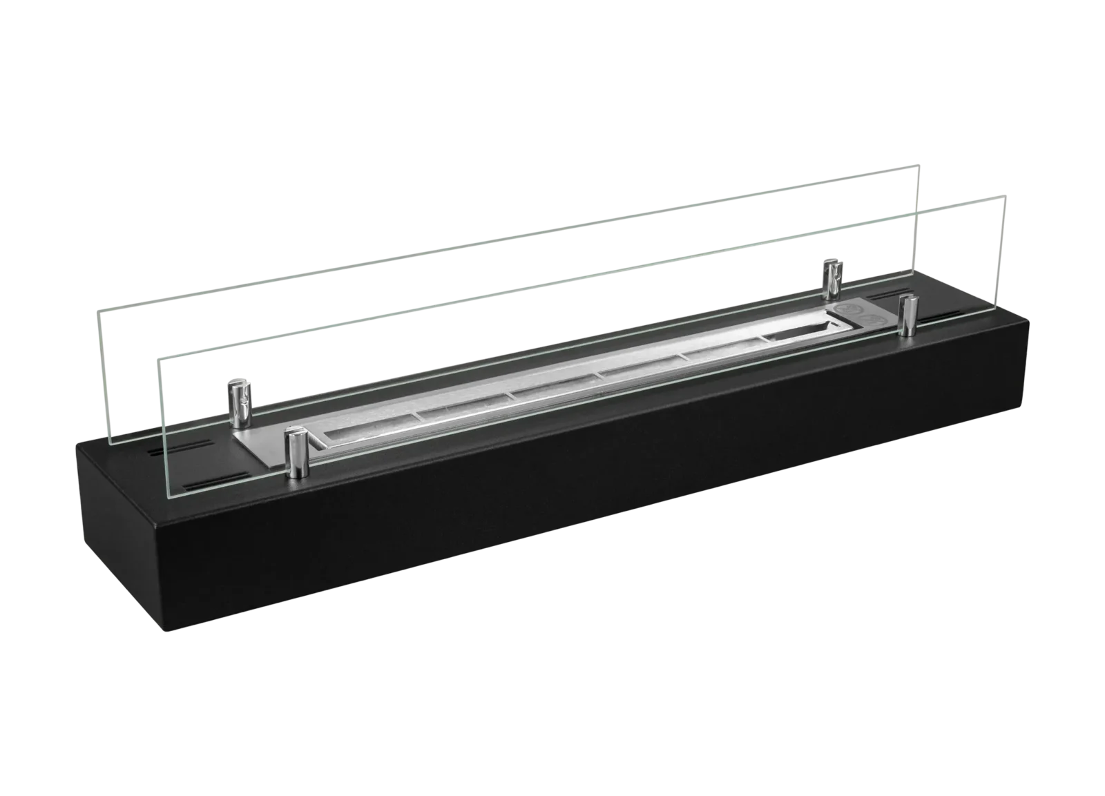 Fritstående biopejse med glas 700 mm