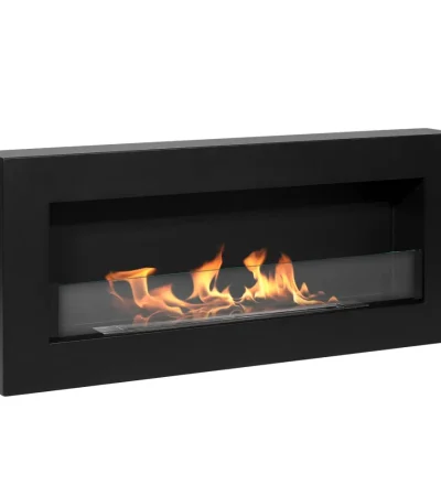 Biopejs Box format - 90x40 cm. Sort med glas