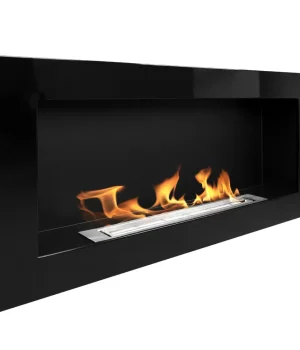 Hængende biopejs 90x40 cm. Sort glans